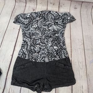 Rewind Strapless Romper Small